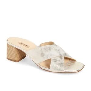 NEW Paul Green Cici Slide Sandal Mineral Antic Metallic Size 7.5 US 5 UK